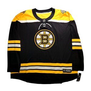 Boston Bruins Black Sewn Hockey Jersey Mens Fanatics Breakaway Size 5XL New NWT